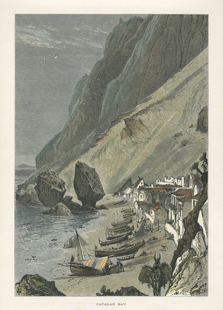 Gibraltar, Catalan Bay, 1875