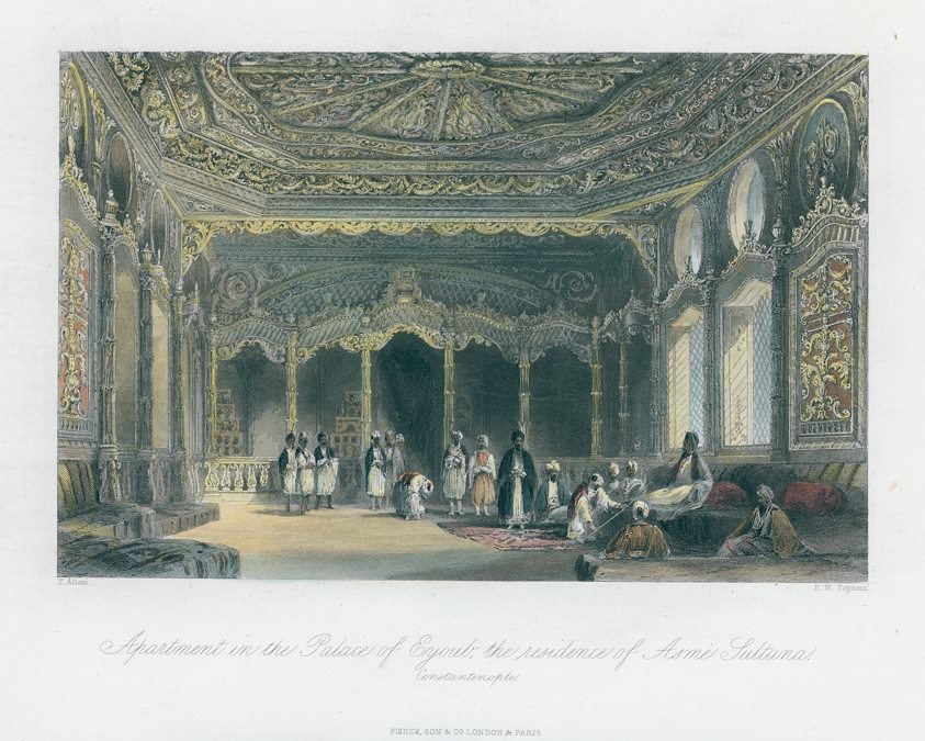 Turkey, Constantinople, Palace of Eyoub, 1838