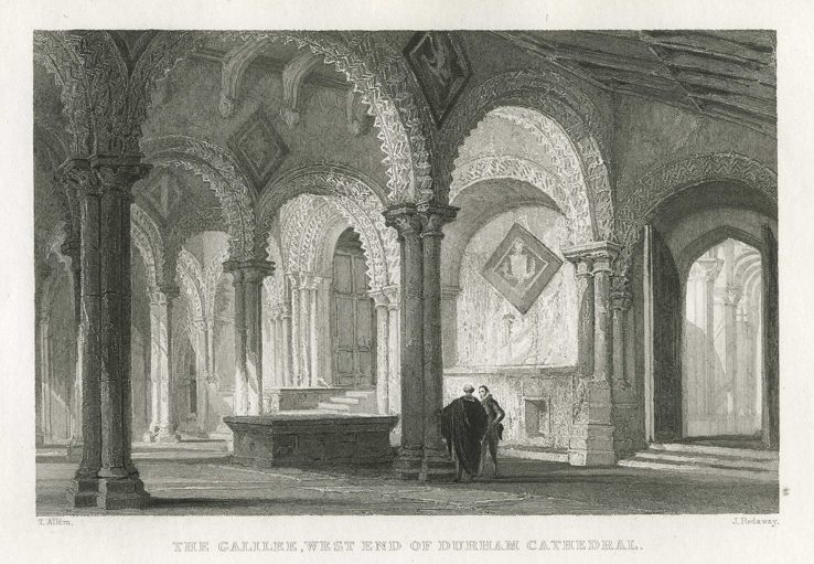 Durham Cathedral, the Galilee, 1832