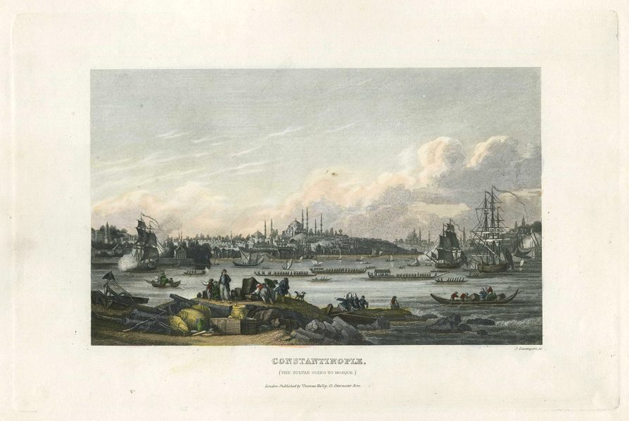 Turkey, Constantinople view, 1843