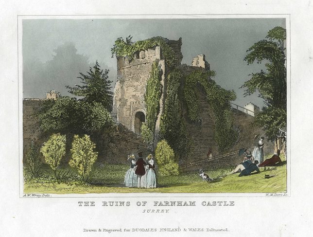 Surrey, Farnham Castle, 1848