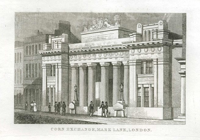 London, Corn Exchange, Mark Lane, 1845