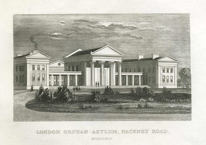 London, Orphan Asylum, Hackney Road, 1845