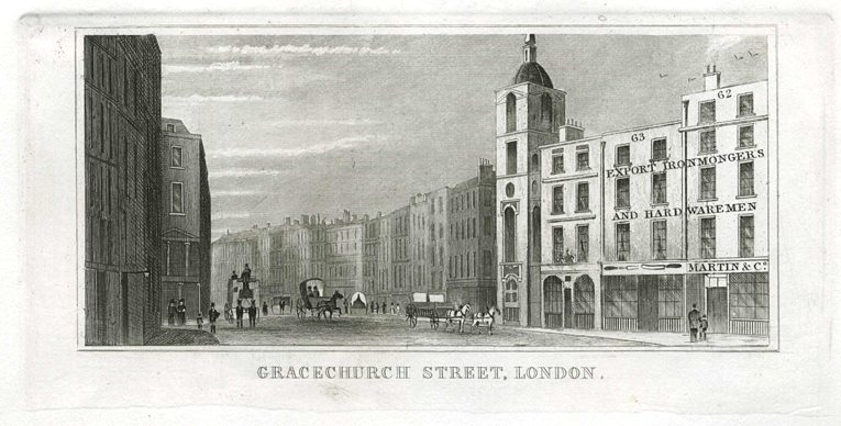 London, Gracechurch Street, 1845