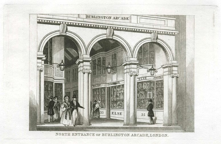 London, Burlington Arcade, 1845