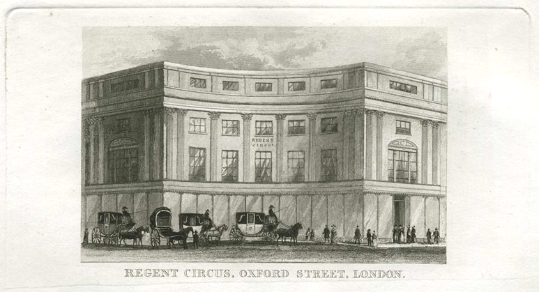 London, Regent Circus, Oxford Street, 1845