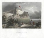 Northumberland, Bamborough Castle, 1845