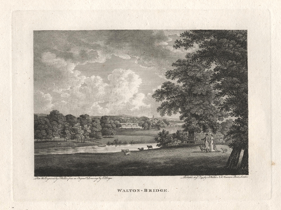 Surrey, Walton Bridge, 1795