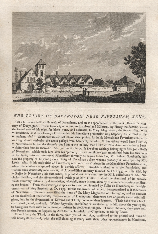 Kent, Davington Priory, near Faversham, 1786