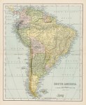 South America map, 1896