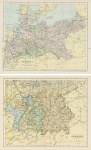 Germany, map on two sheets, 1896