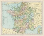 France map, 1896