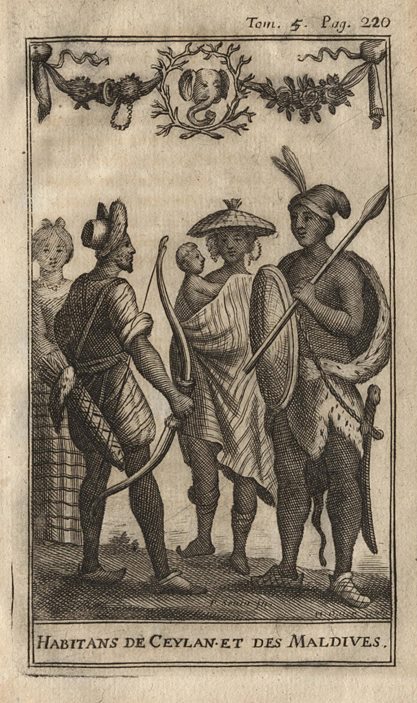 Sri Lanka & Maldives costume, 1717