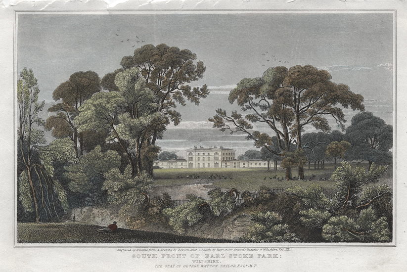 Wiltshire, Earl Stoke Park (south front), 1837