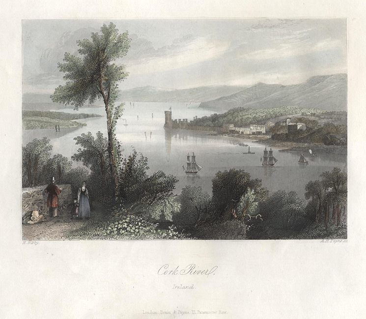 Ireland, Cork River, 1845
