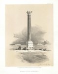 Egypt, Pompey's Pillar at Alexandria, 1855