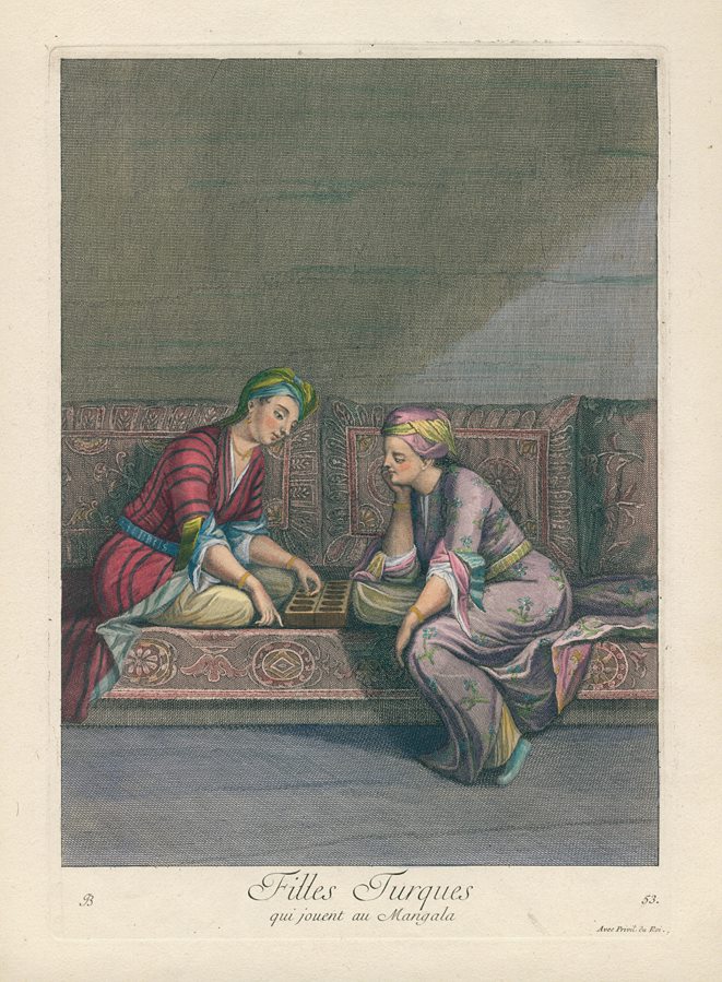 Turkey (Ottoman interest), Filles Turques qui jouent au Mangala, 1714