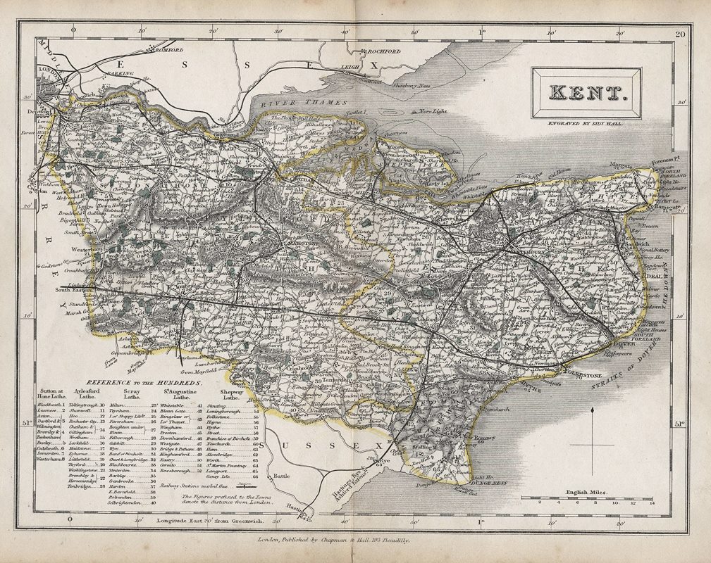 Kent map, 1842