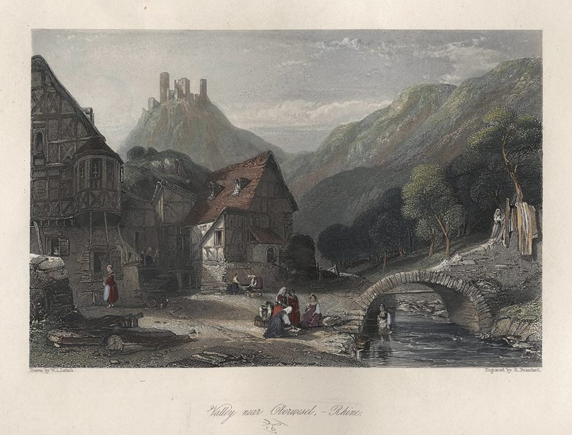 Germany, Valley near Oberwesel, 1841