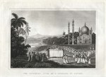 India, Hindu Funeral Pyre, 1820