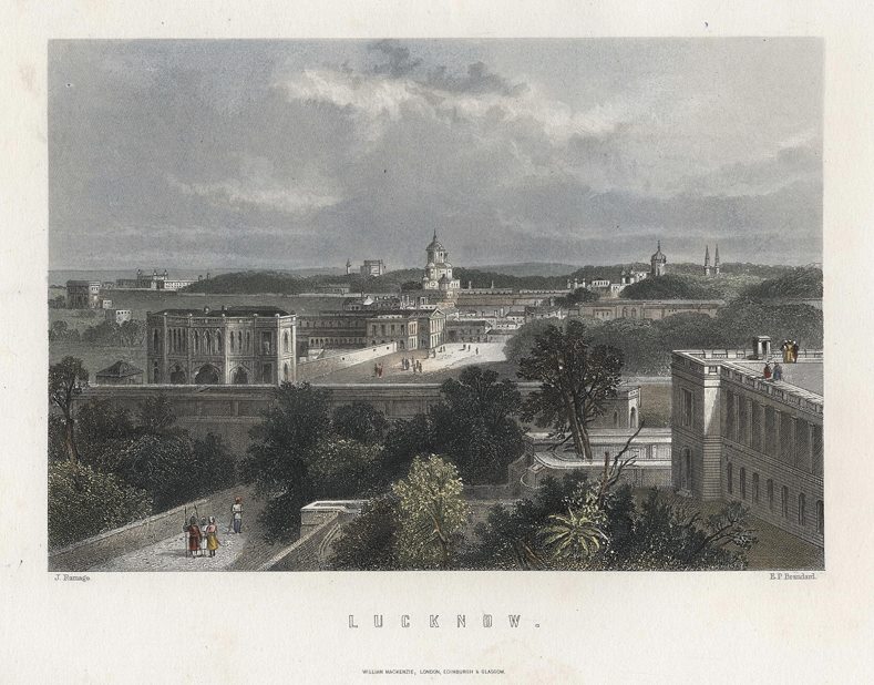 India, Lucknow view, 1880