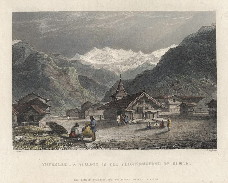 India, Kursalee, in the Himalayas, 1858