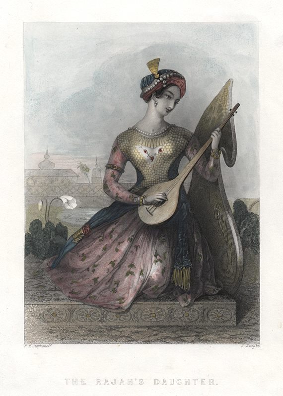 The Rajah's Daughter (with stringed instrument), 1844
