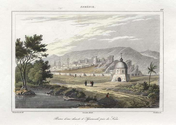 Turkey, Kars, hot baths, 1838