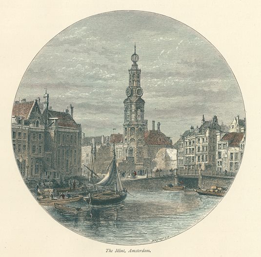 Netherlands, The Mint, Amsterdam, 1875