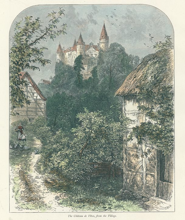 Belgium, Castle of Vves, 1875