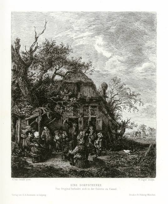 Etching after van Ostade, Eine Dorfschenke