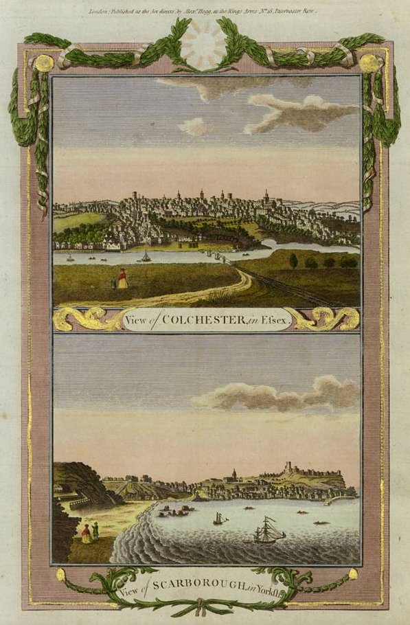 Essex - Colchester & Yorkshire - Scarborough, c1784