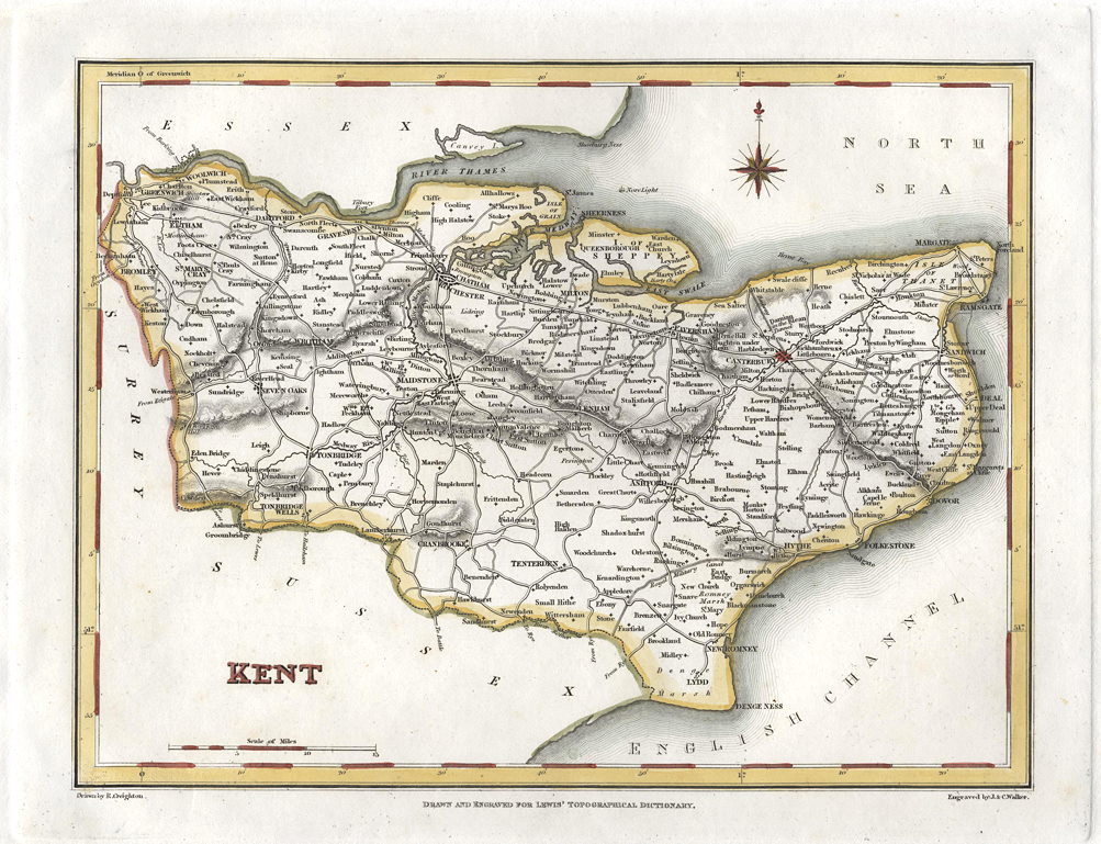 Kent map, 1848