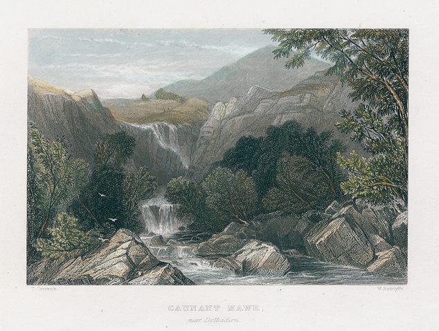 North Wales, Caunant Mawe, near Dolbadern, 1836
