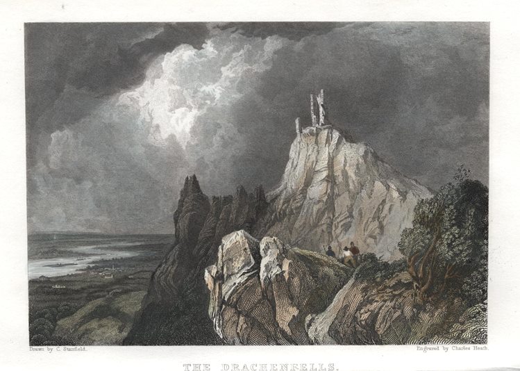 Germany, the Drachenfells, 1833