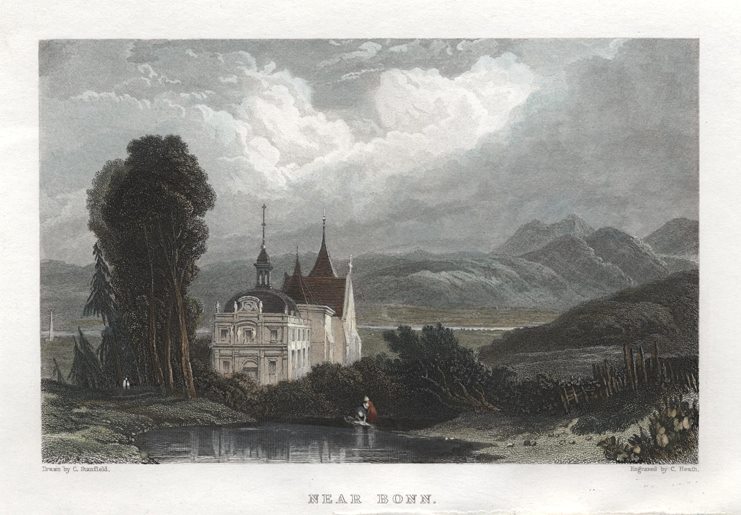 Germany, view near Bonn, 1833