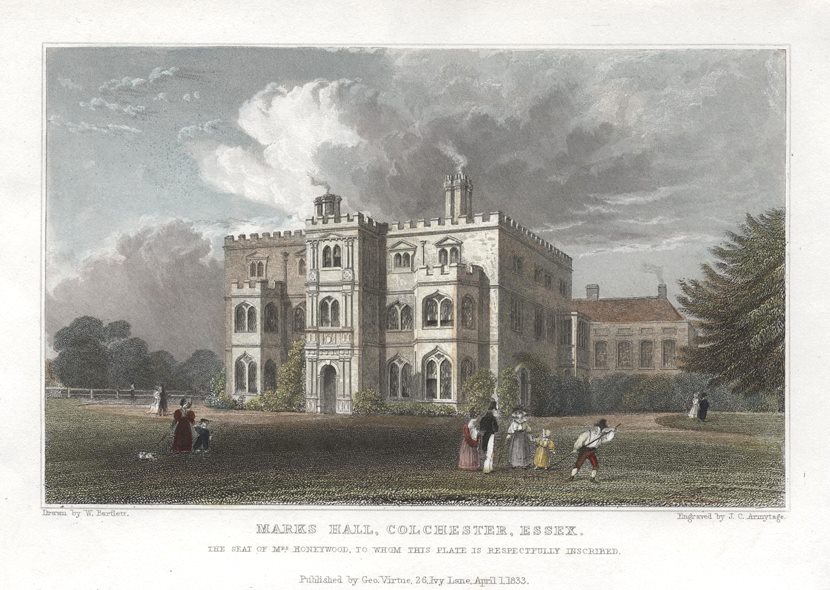 Essex, Marks Hall, Colchester, 1834