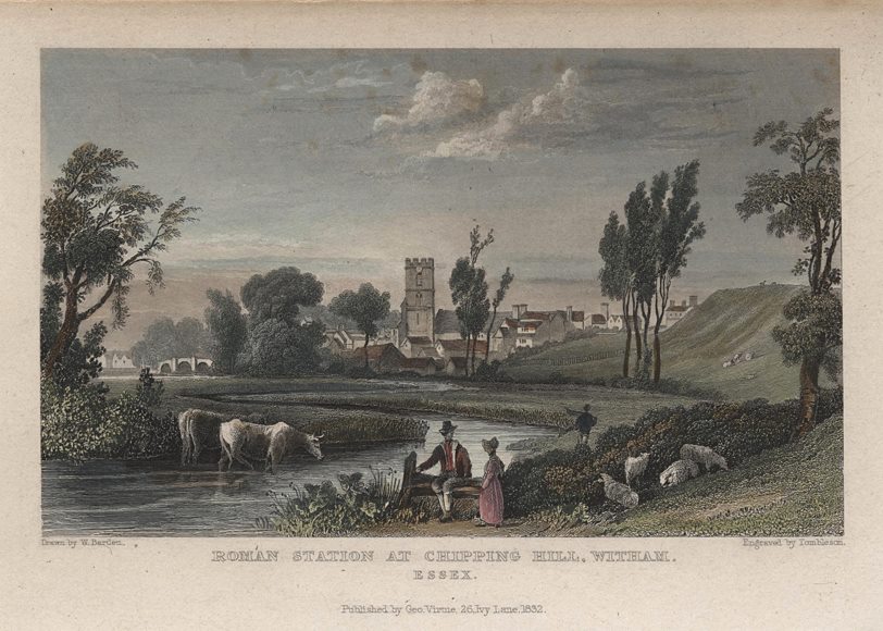 Essex, Roman Station at Chipping Hill, Witham, 1834