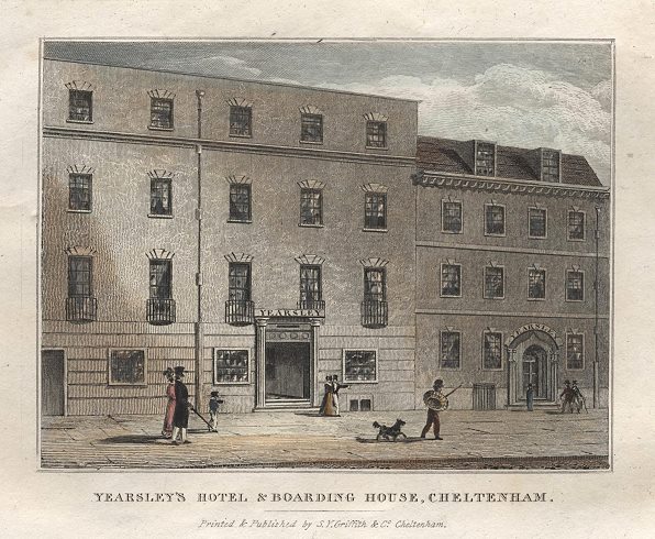 Cheltenham, Yearsley's Hotel & Boarding House, 1826