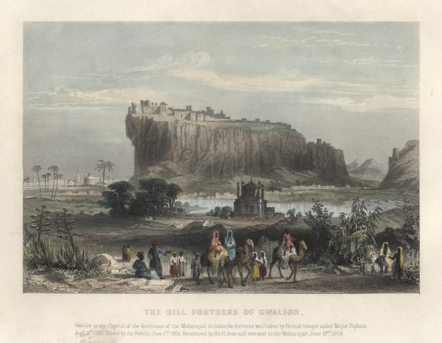 India, Hill Fortress of Gwalior, 1860