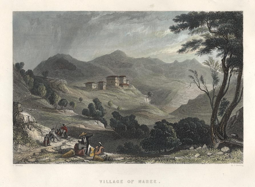 India, Village of Naree (Himalayas), 1860