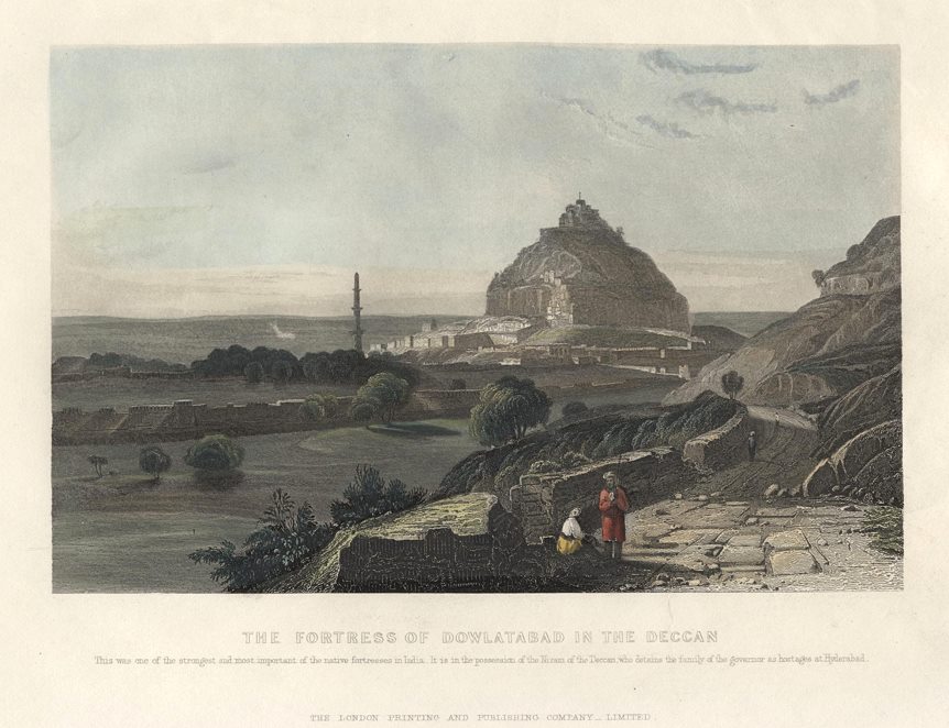 India, Fortress of Dowlatabad in the Deccan, 1860