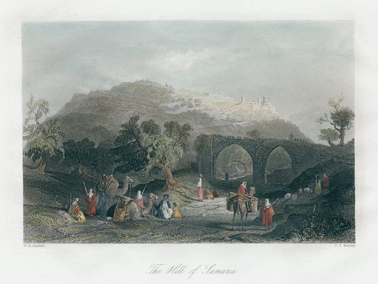 Holy Land, Hill of Samaria, 1850