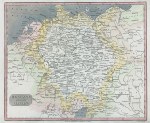 Germany map, 1817