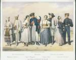 Hungary, various national costumes, 1855