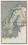 Scandinavia map, 1820