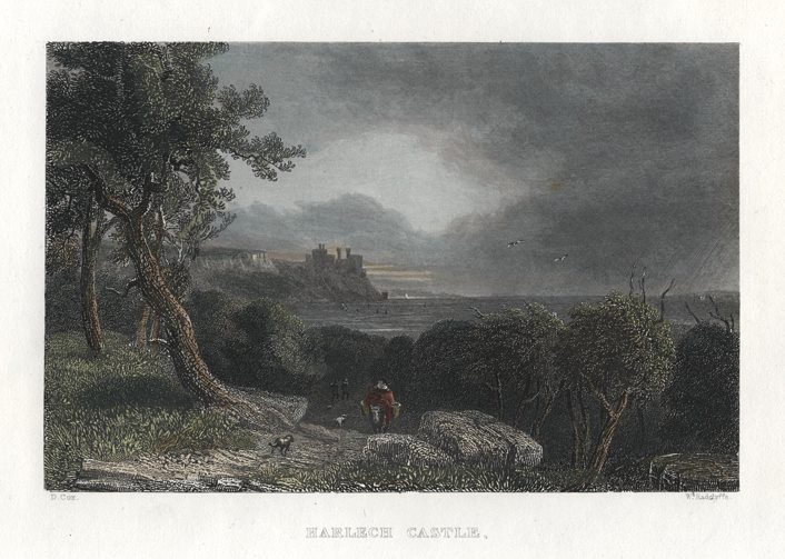 North Wales, Harlech Castle, 1836