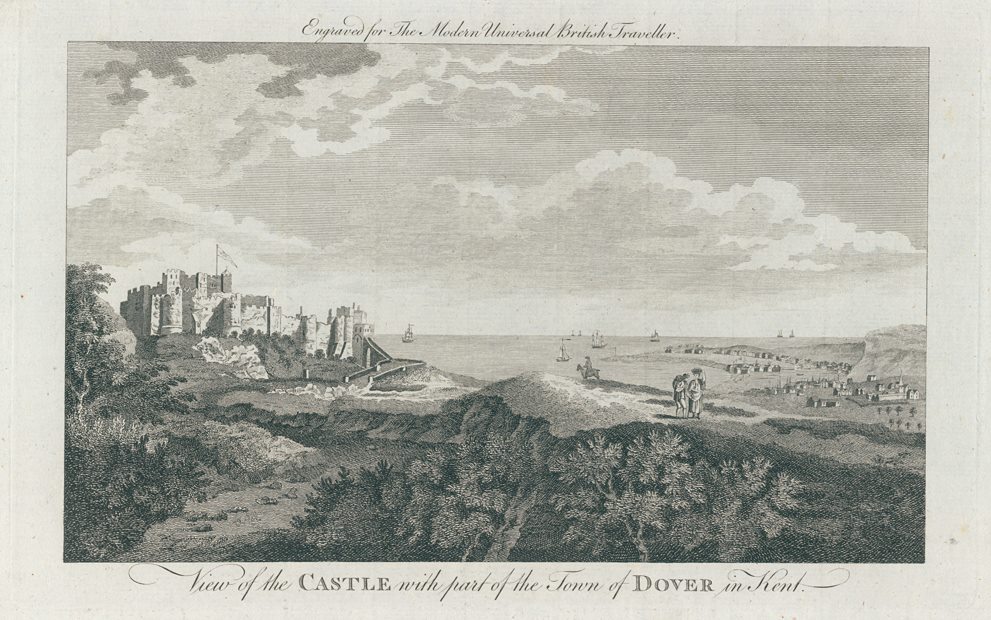 Kent, Dover Castle & part of the town, 1779