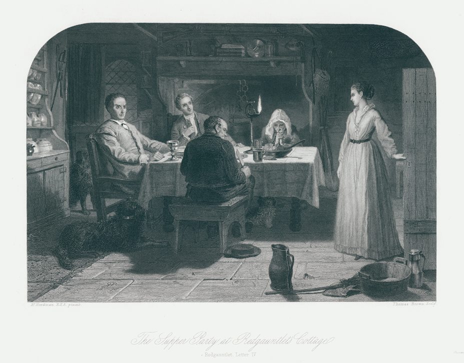 Redgauntlet, Supper Party at Redgauntlet's Cottage, 1876