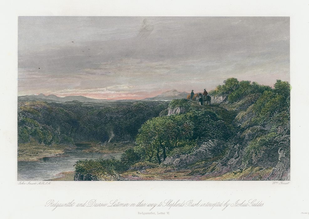 Scottish scene from Redgauntlet, 1876